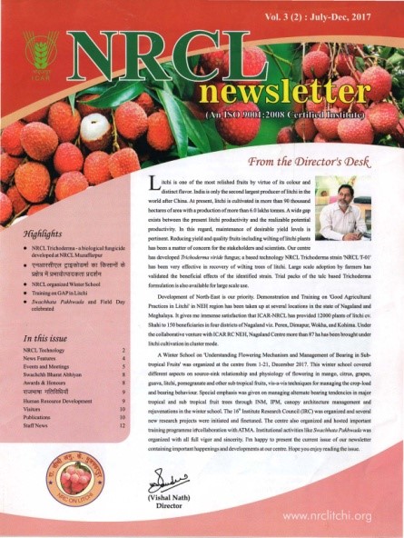 Cover photo of NRCL - Newsletter Vol. 3 (2) July - Dec, 2017